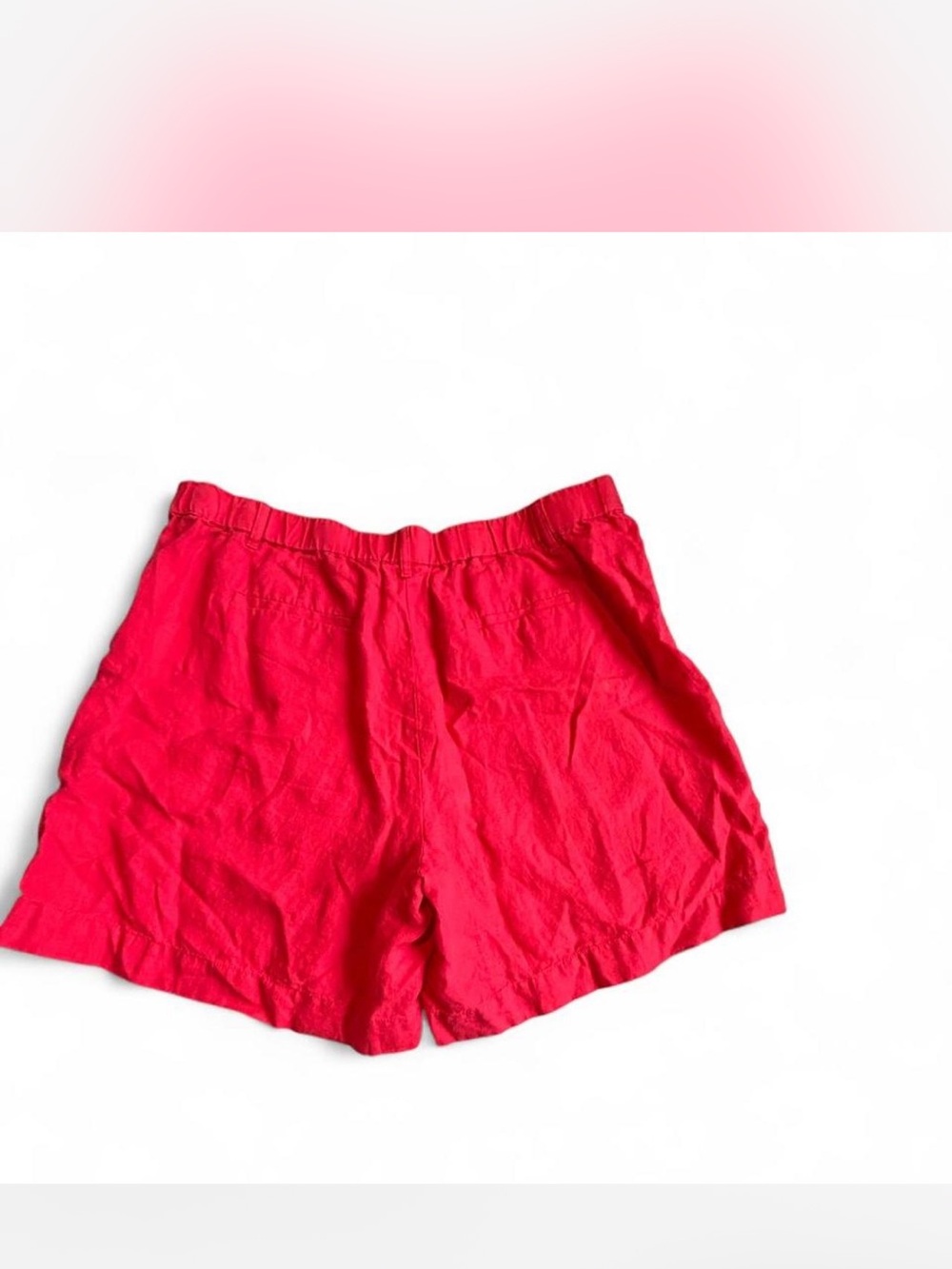 J Jill Classic Women's Elastic-Waist Red Pull on Shorts